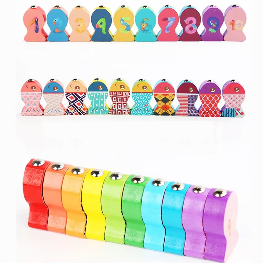 6 in 1 Wooden Montessori Learning Board – Alphabet & Number Fun!