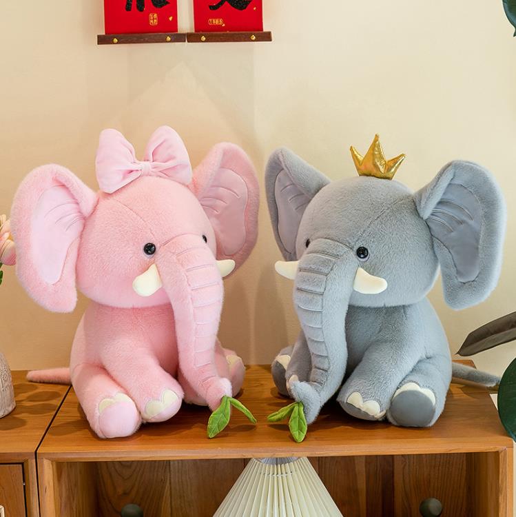 Crown Elephant Plushie - 30cm