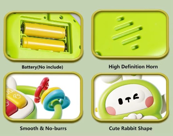 Musical Learning Rabbit Piano for Toddlers