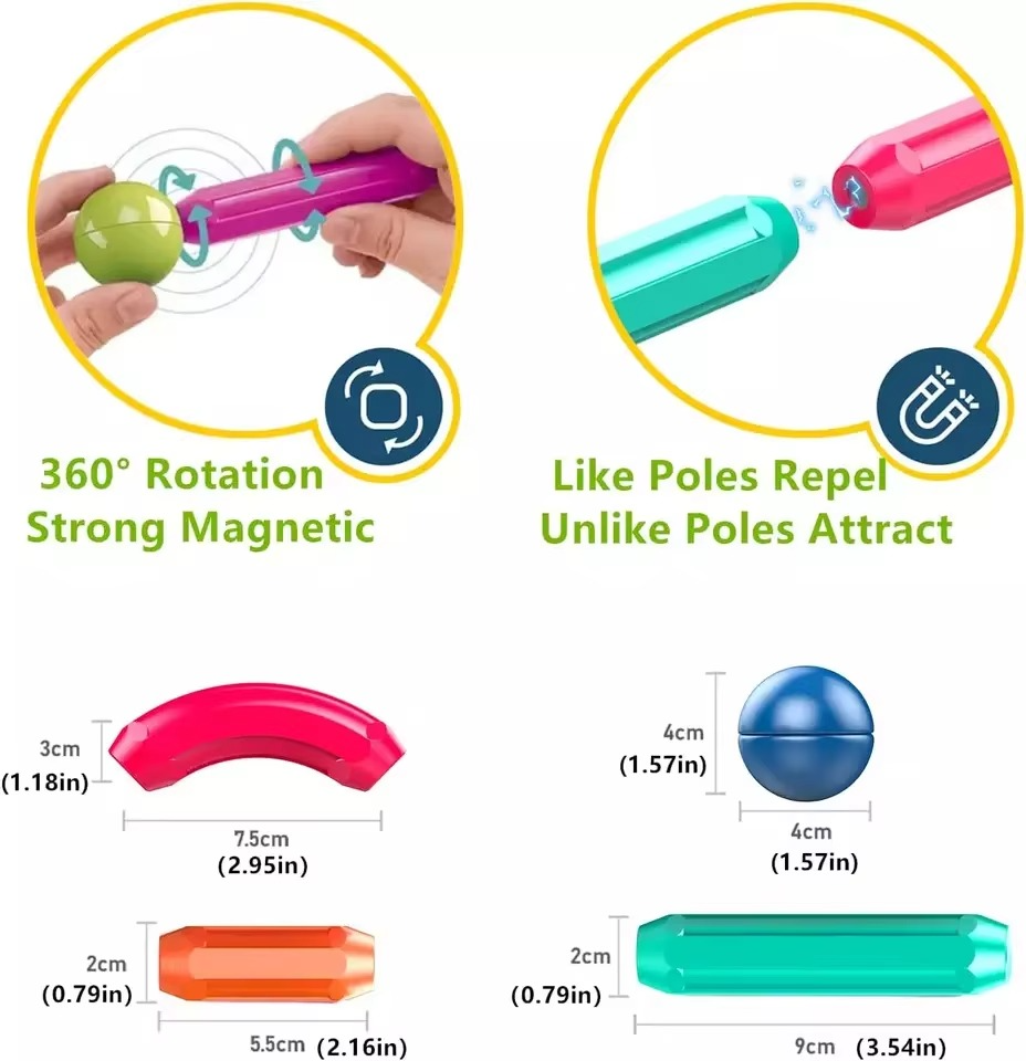 Magnetic Sticks Building Blocks Set - 42 Pcs