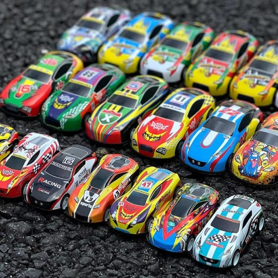 Metal Race Cars Set with Storage Box- 30 Pcs