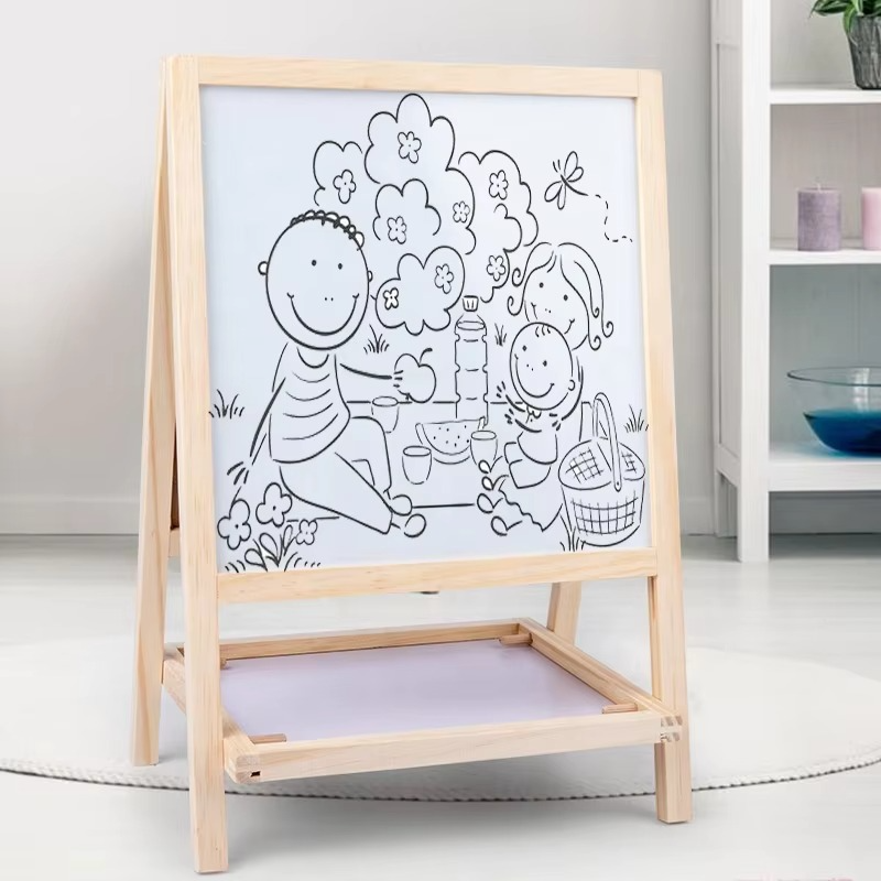 2 in 1 Magnetic Writing Black & White Board