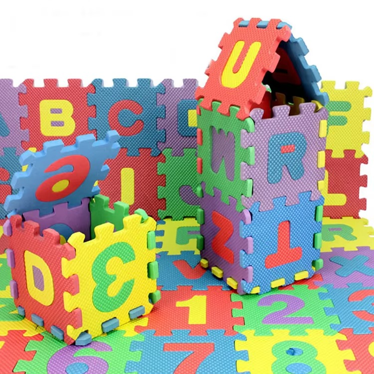 Alphabet & Number Puzzle Mat - 36 Pcs