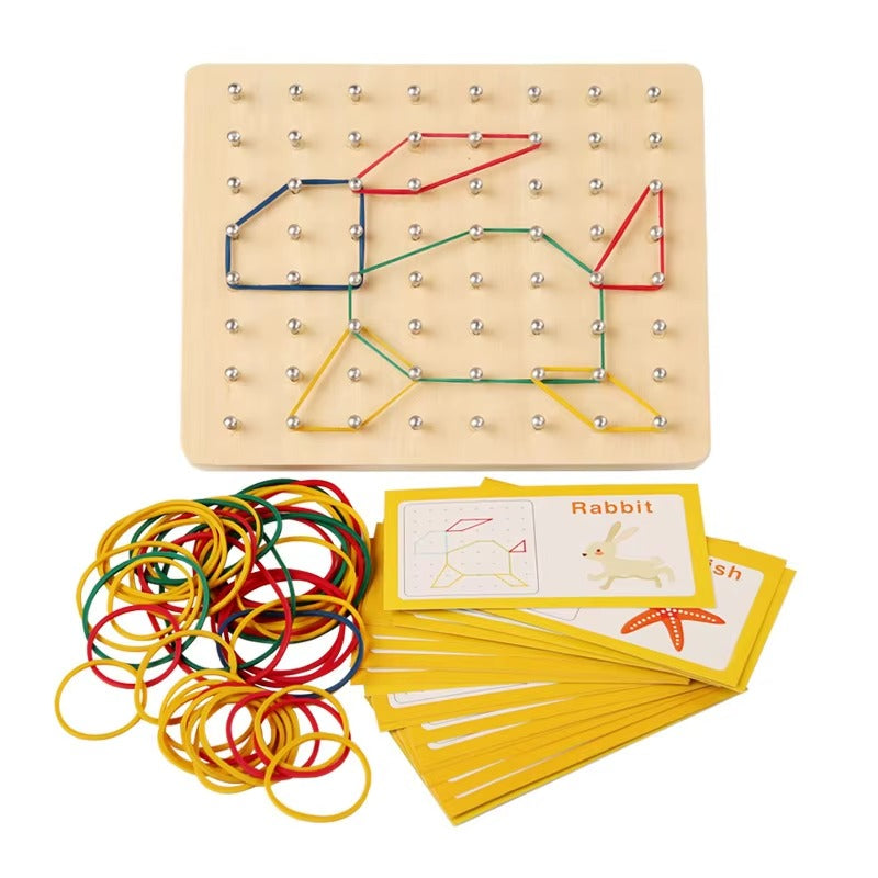 Small Nail Board - Animal & Object Shape Builder for Kids