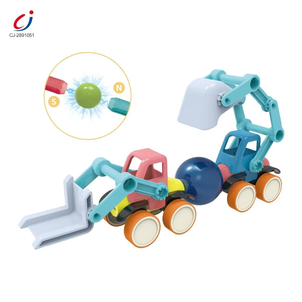 DIY Magnetic Construction Vehicle Creative Play Set