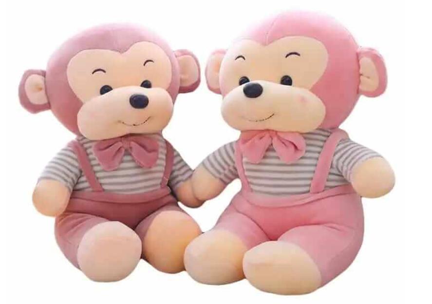 Softie Monkey Plush - Three Sizes & Colours