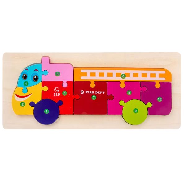3D Educational Wooden Puzzle Board - Different designs
