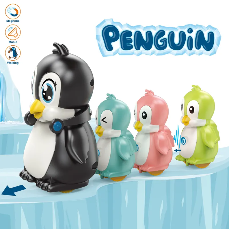 Magnetic Adsorption Link Penguin Family Interaction Toy