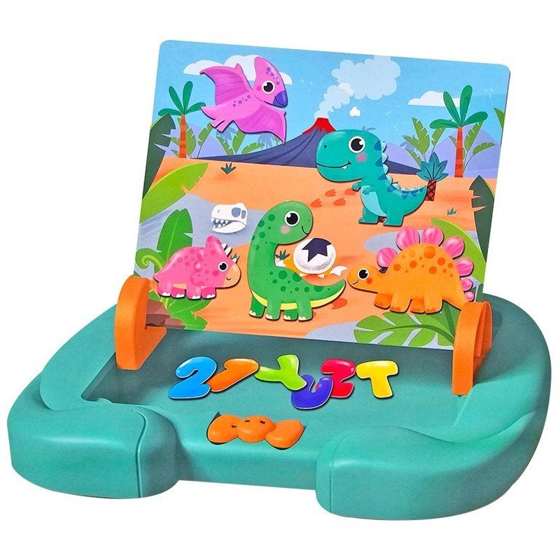 3 In 1 Fun Multi-Functional Magnetic Puzzle Drawing Board