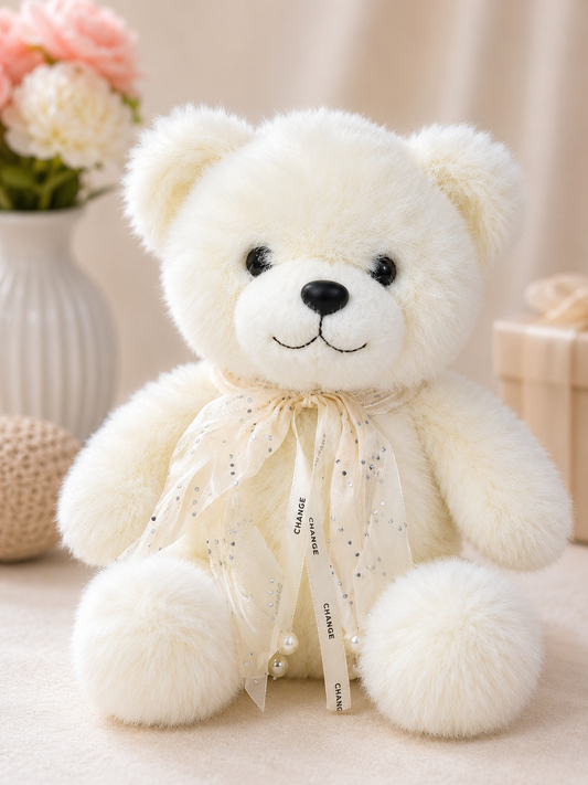 Cotton Puff Teddy - 25cm - Three Colours