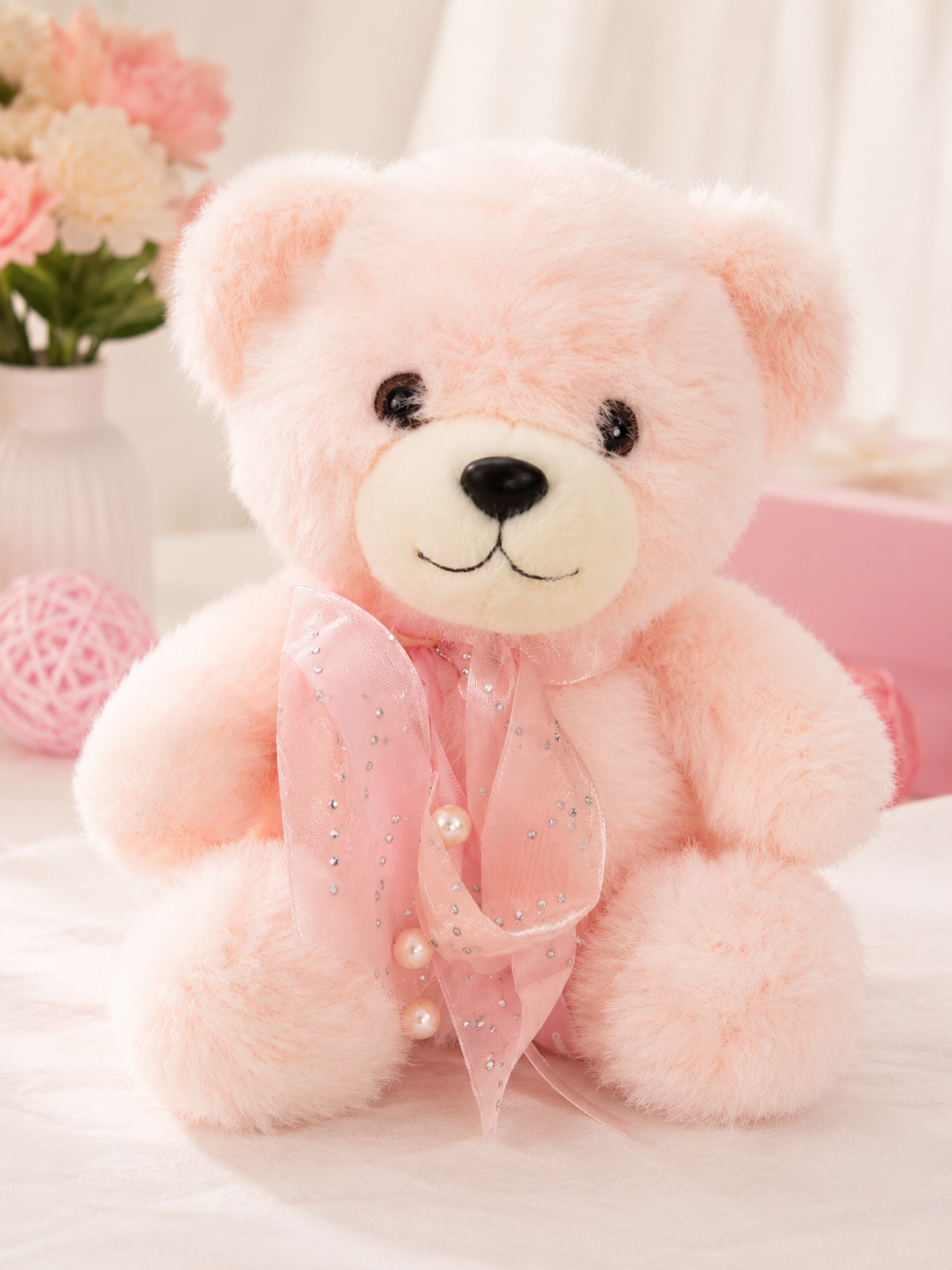 Cotton Puff Teddy - 25cm - Three Colours