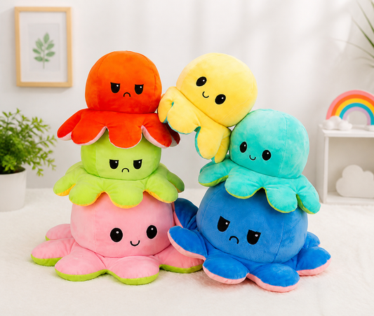Reversible octopus plush - Different colours