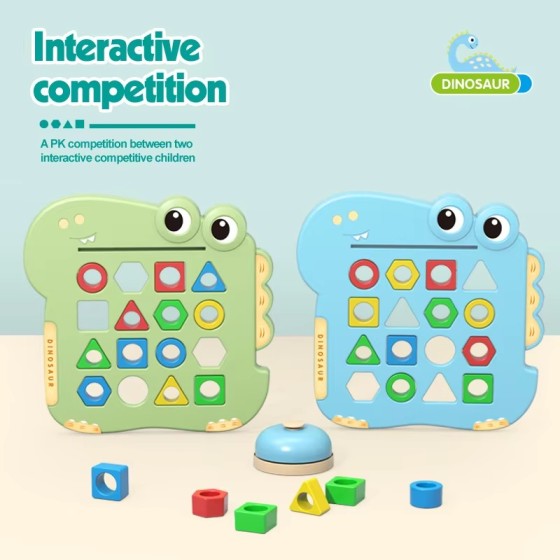 Early Education Dinosaur Shape Matching Game - 1 piece