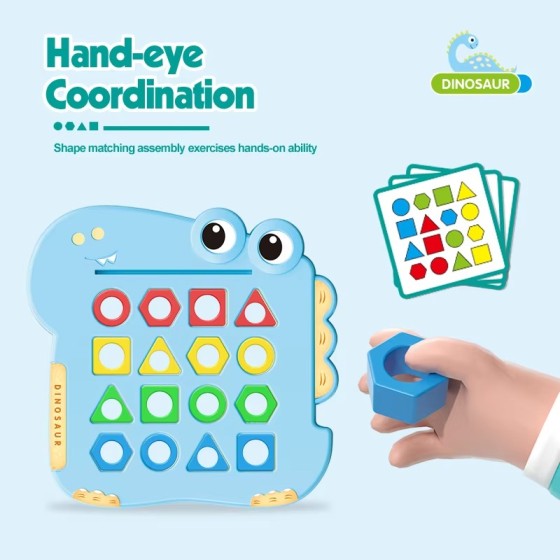 Early Education Dinosaur Shape Matching Game - 1 piece