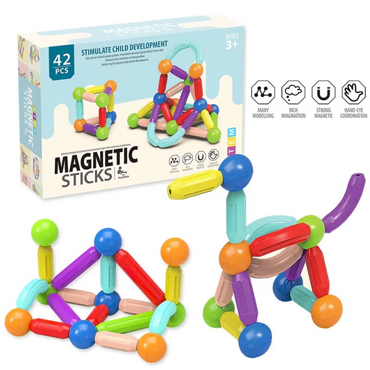 Magnetic Sticks Building Blocks Set - 42 Pcs