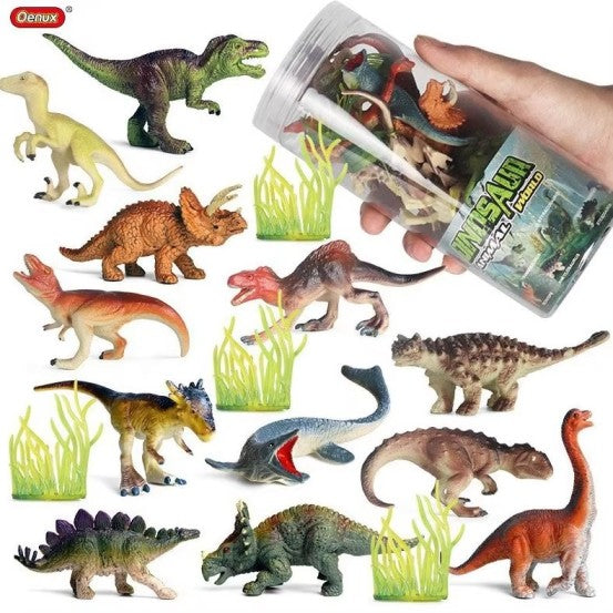 Dinosaur Model Set for Kids - 16 Pcs