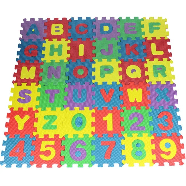 Alphabet & Number Puzzle Mat - 36 Pcs