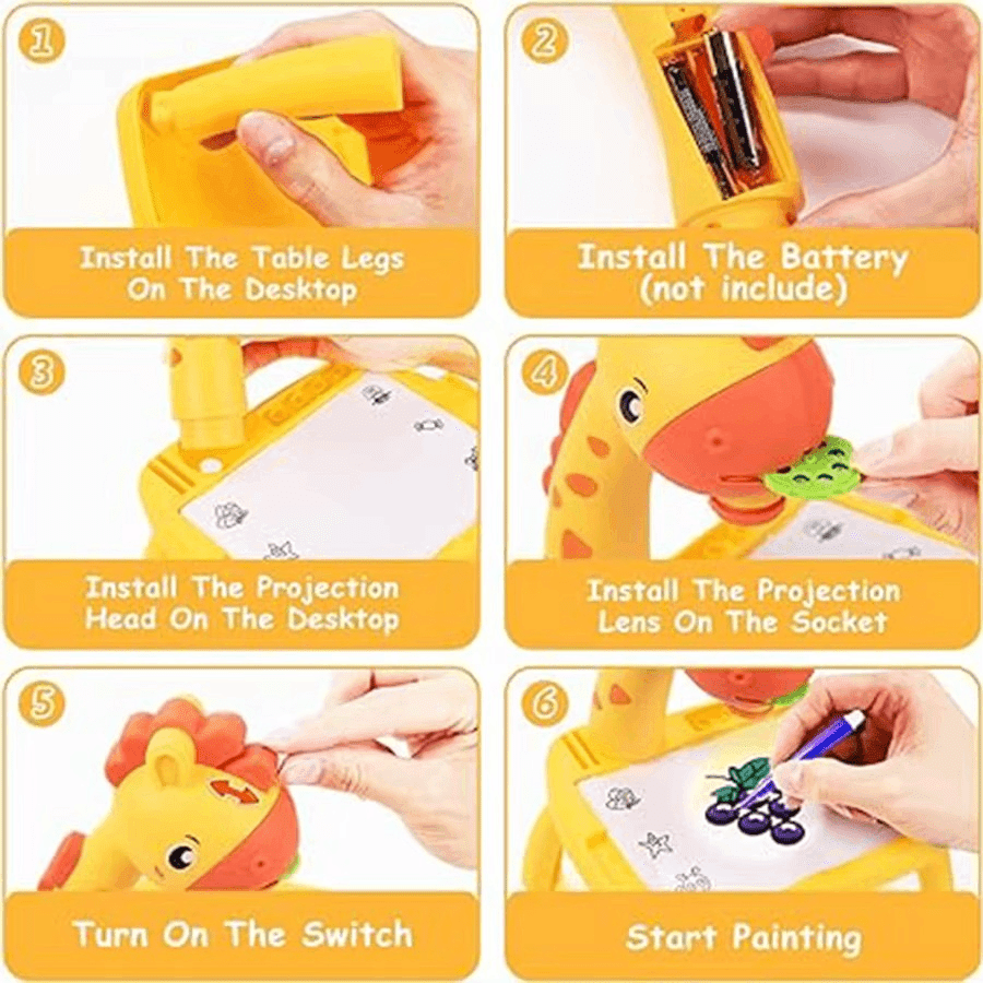 Projection Painting Drawing Board for Kids