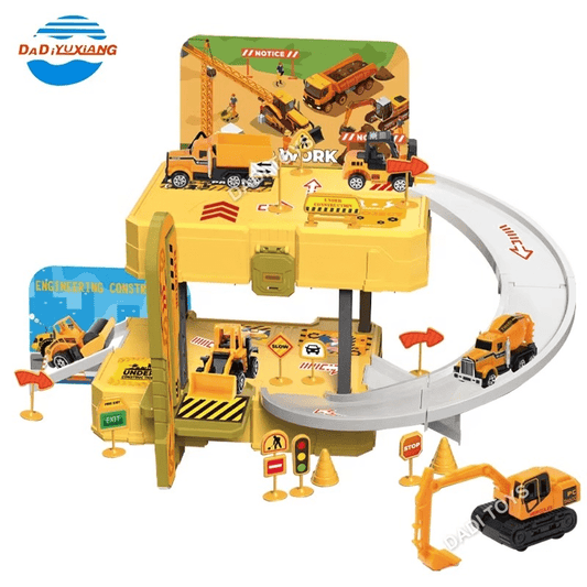 Racing Alloy Car Parking Rail Set