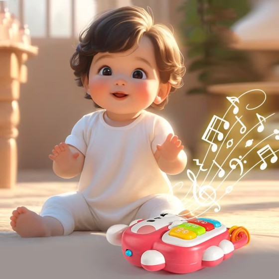 Musical Learning Rabbit Piano for Toddlers