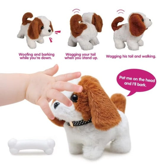 Walking Puppy Plushie - 5 Colours (Battery Operated)