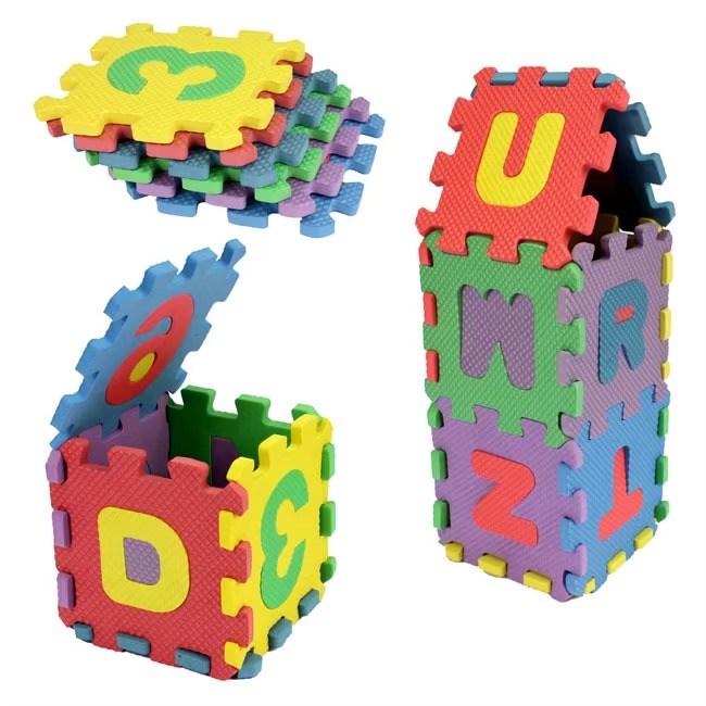 Alphabet & Number Puzzle Mat - 36 Pcs