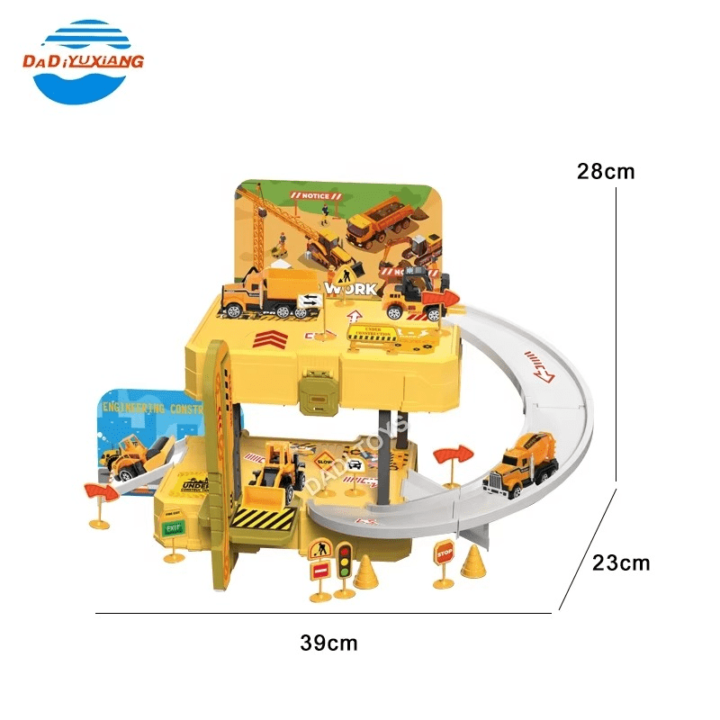 Racing Alloy Car Parking Rail Set