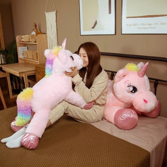 Sparkle Unicorn Plush - Two Colours (45cm & 65cm)
