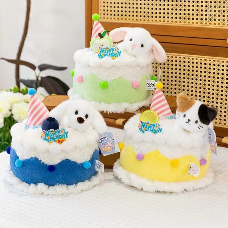Birthday Cake Plushies - Three Colours