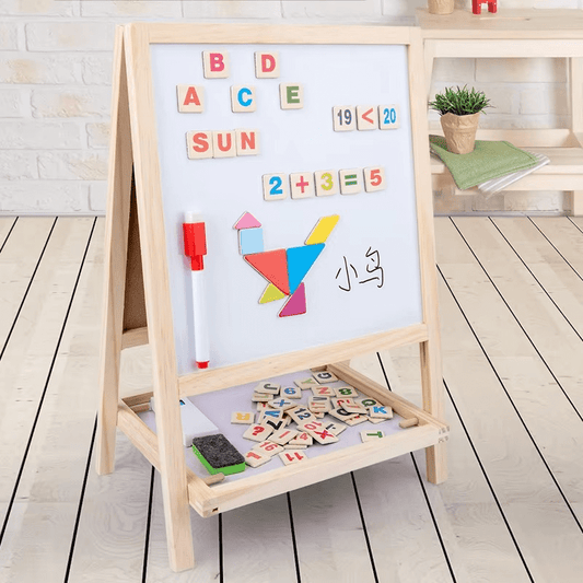 2 in 1 Magnetic Writing Black & White Board