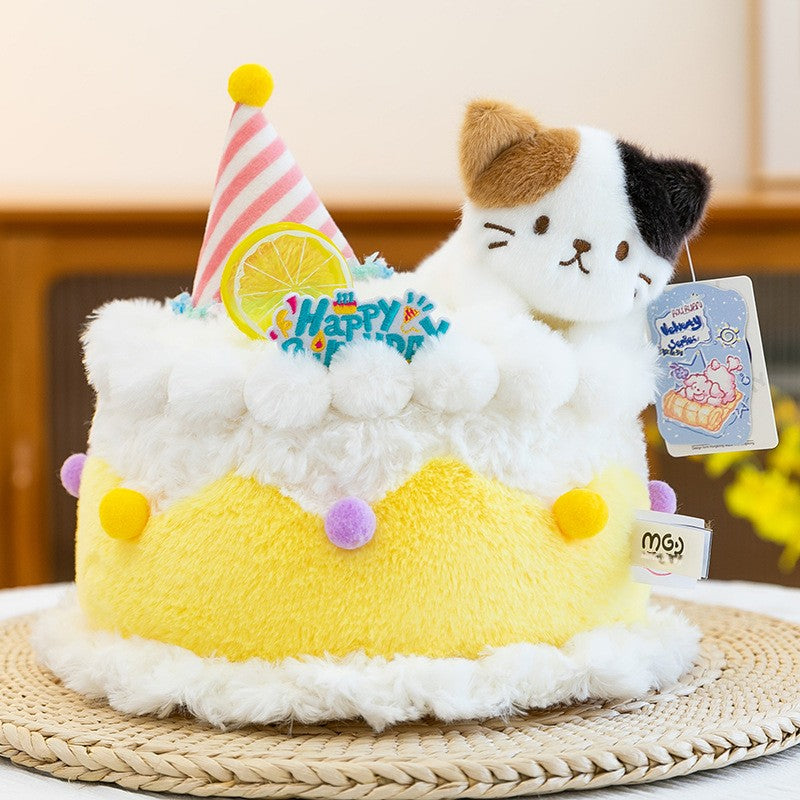 Birthday Cake Plushies - Three Colours