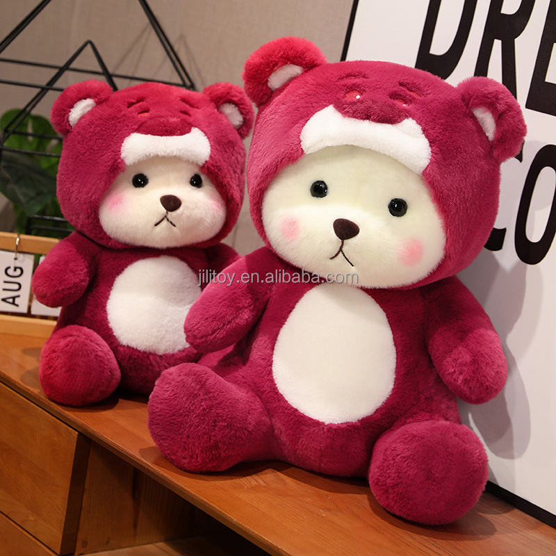 Hoodie Teddy Bear Maroon (45cm)