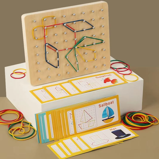Small Nail Board - Animal & Object Shape Builder for Kids