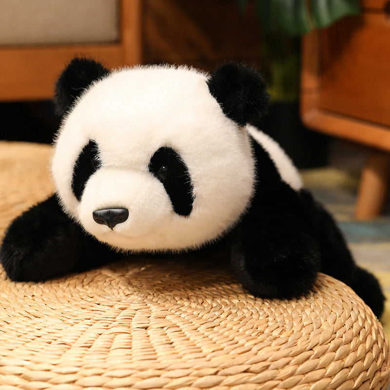 Realistic Lying Panda Plush - 45cm