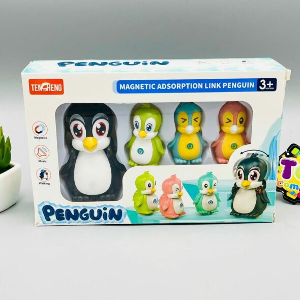 Magnetic Adsorption Link Penguin Family Interaction Toy