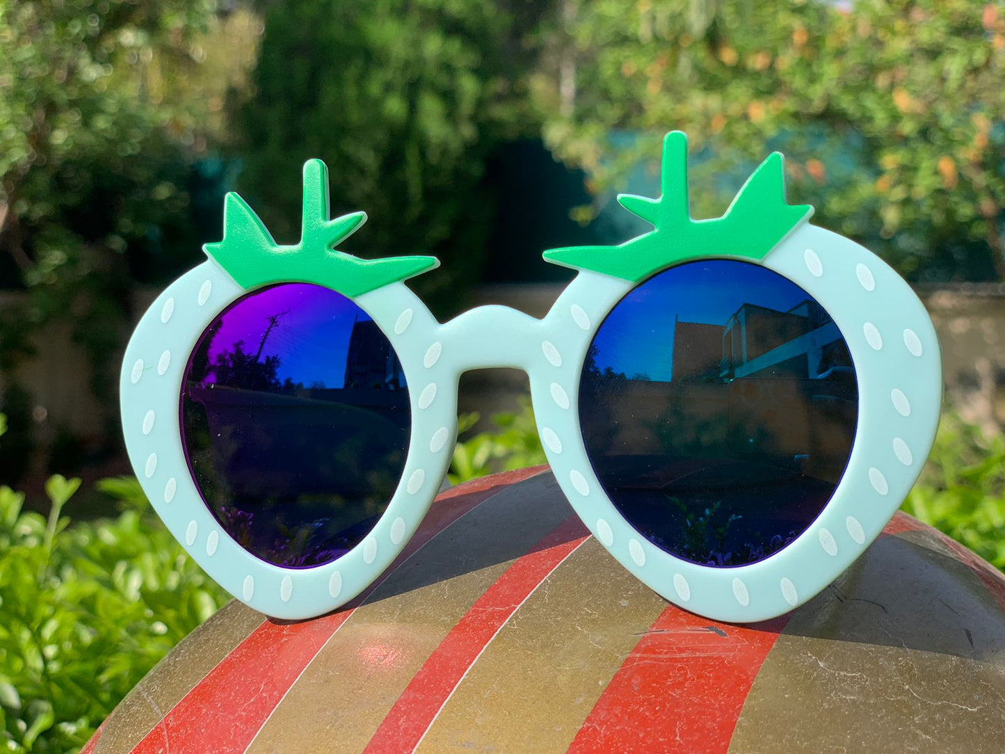 Kids funky strawberry shaped sunglasses