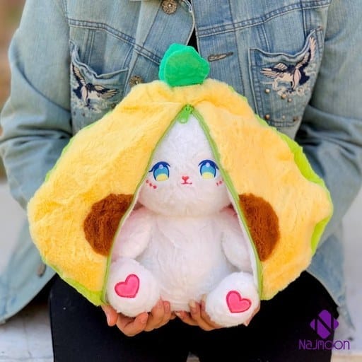 Reversible Bunny plush - Avocado 25cm & 35cm