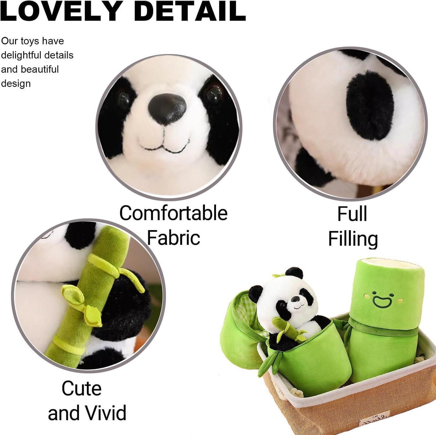 Bamboo panda plush-30 cm