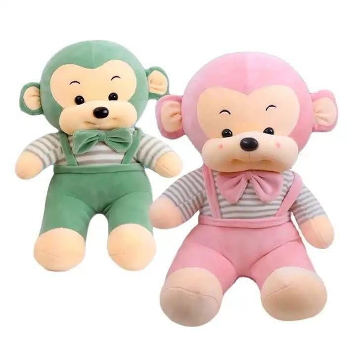 Softie Monkey Plush - Three Sizes & Colours