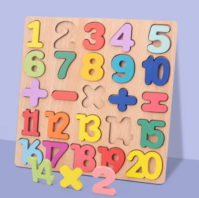 Wooden Number Learning Board