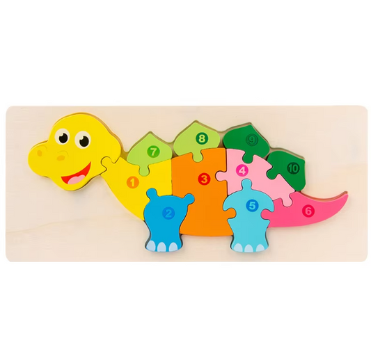 3D Educational Wooden Puzzle Board - Different designs