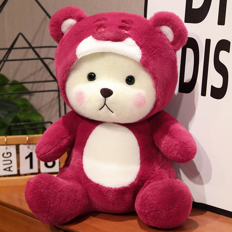 Hoodie Teddy Bear- Maroon 30cm & 40cm