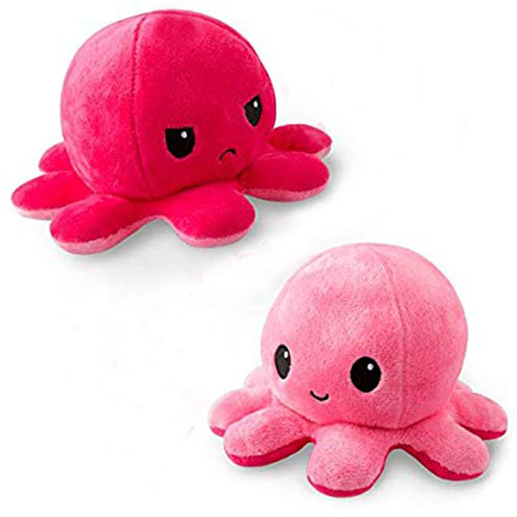 Reversible octopus plush toy