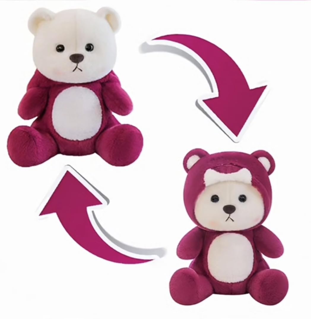 Hoodie Teddy Bear- Maroon 30cm & 40cm